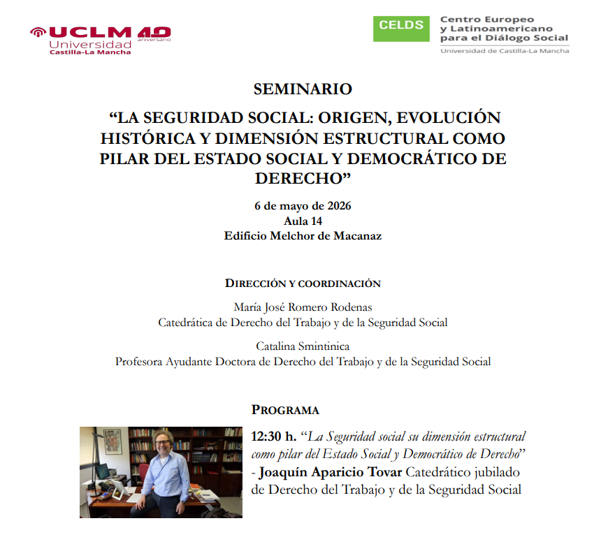 Seminario: La Seguridad Social como pilar del Estado social y democrático de Derecho