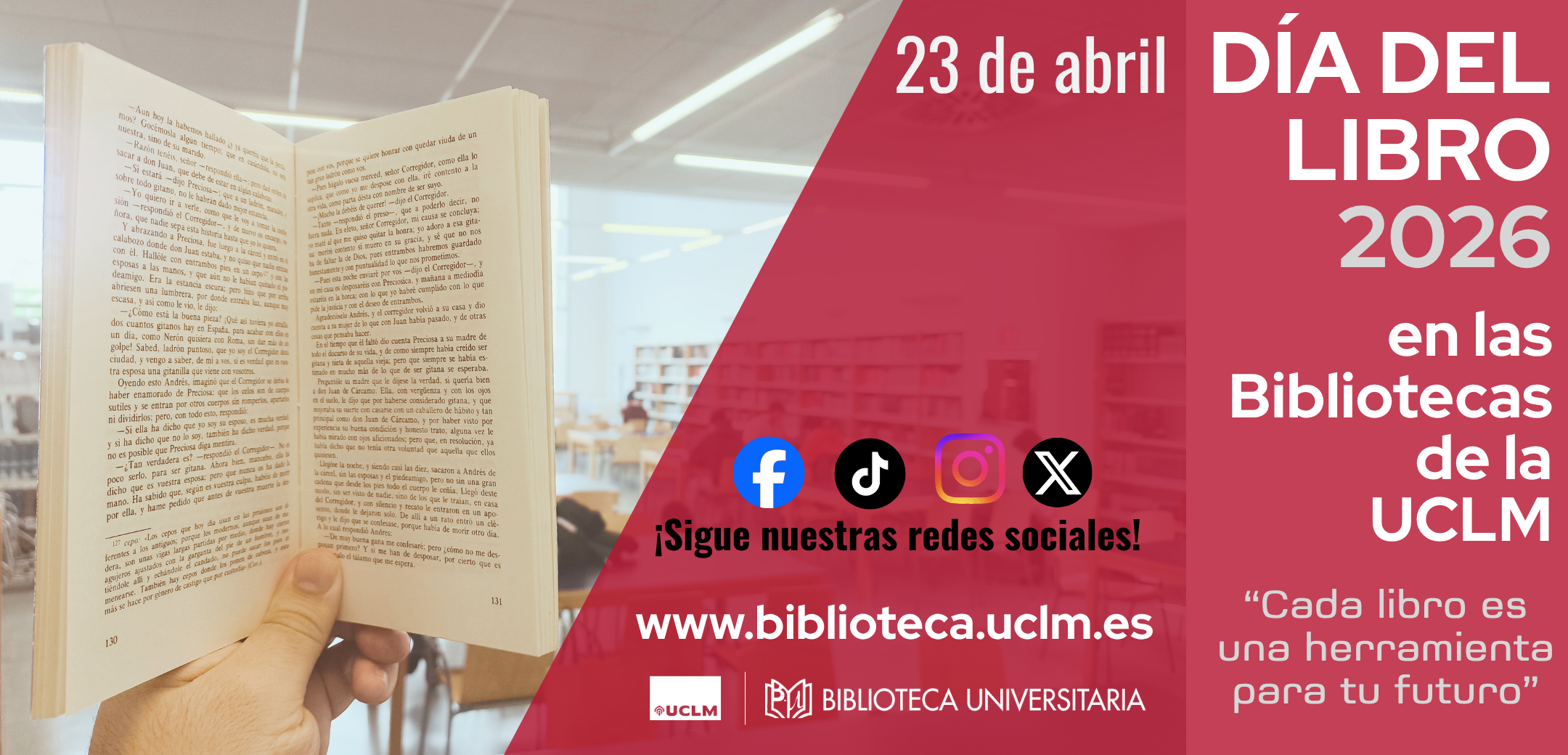 Actividades de las Bibliotecas de la UCLM con motivo del Día del Libro