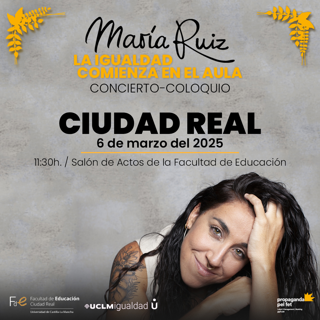 IMAGEN DE MARÍA RUIZ PUBLICITANDO EL CONCIERTO