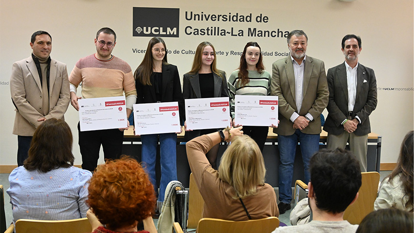 Galardonados los mejores expedientes EVAU 2023 del campus de Cuenca en las cuatro áreas de conocimiento que cursaron bachillerato en la provincia.