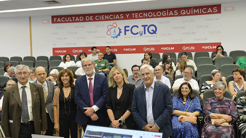 Homenaje de la Facultad de Ciencias y Tecnologías Químicas a Enrique Díez Barra.