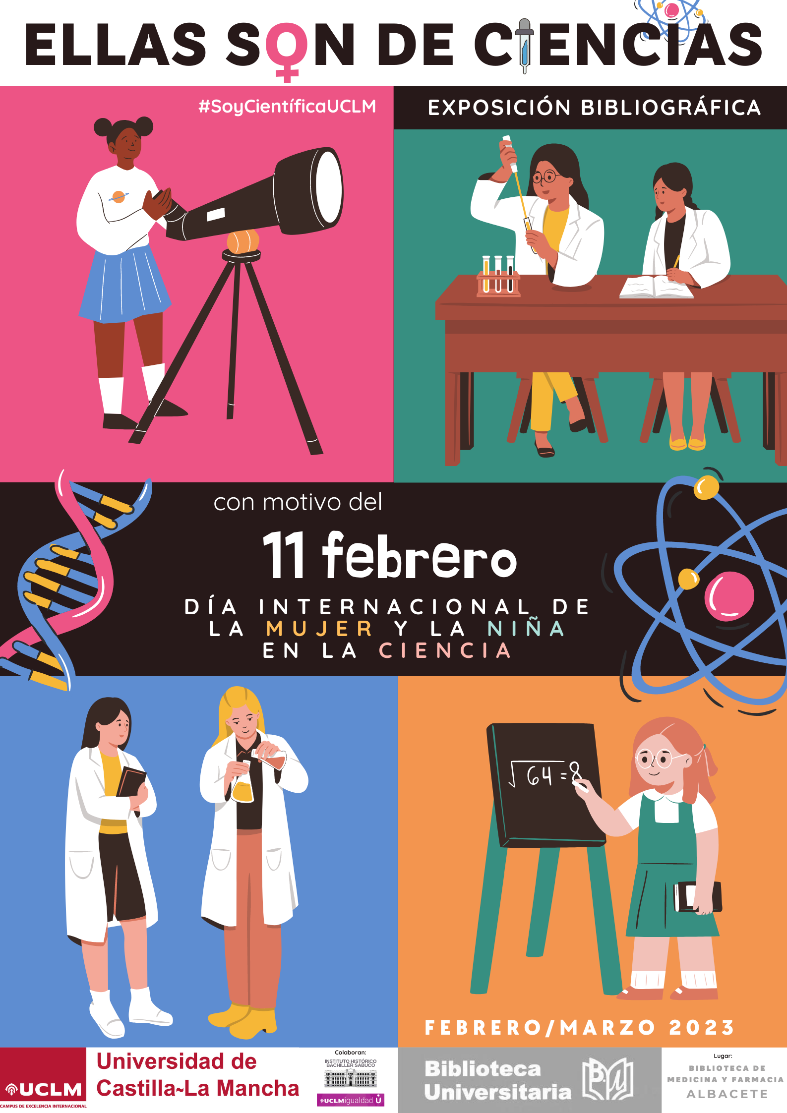 Exposición biblioteca general del campus