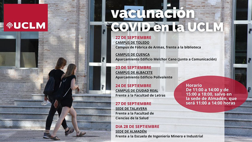 Vacunación COVID en los campus y sedes d